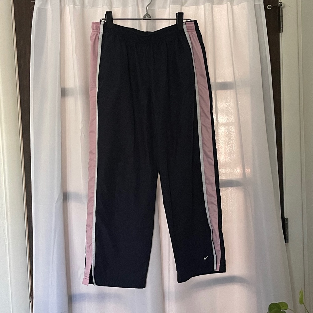 Nike Workout Athleisure Navy w/Side Stripes Sz 12-14